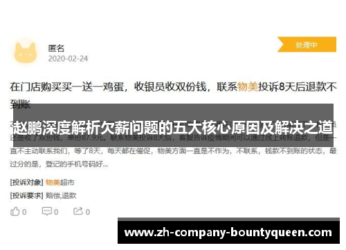 赵鹏深度解析欠薪问题的五大核心原因及解决之道 赵鹏深度解析欠薪问题的五大核心原因及解决之道