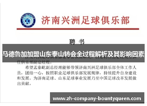 马德鲁加加盟山东泰山转会全过程解析及其影响因素